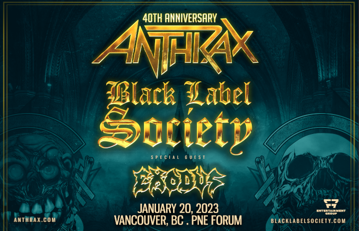 More Info for ANTHRAX – 40th Anniversary Tour & BLACK LABEL SOCIETY