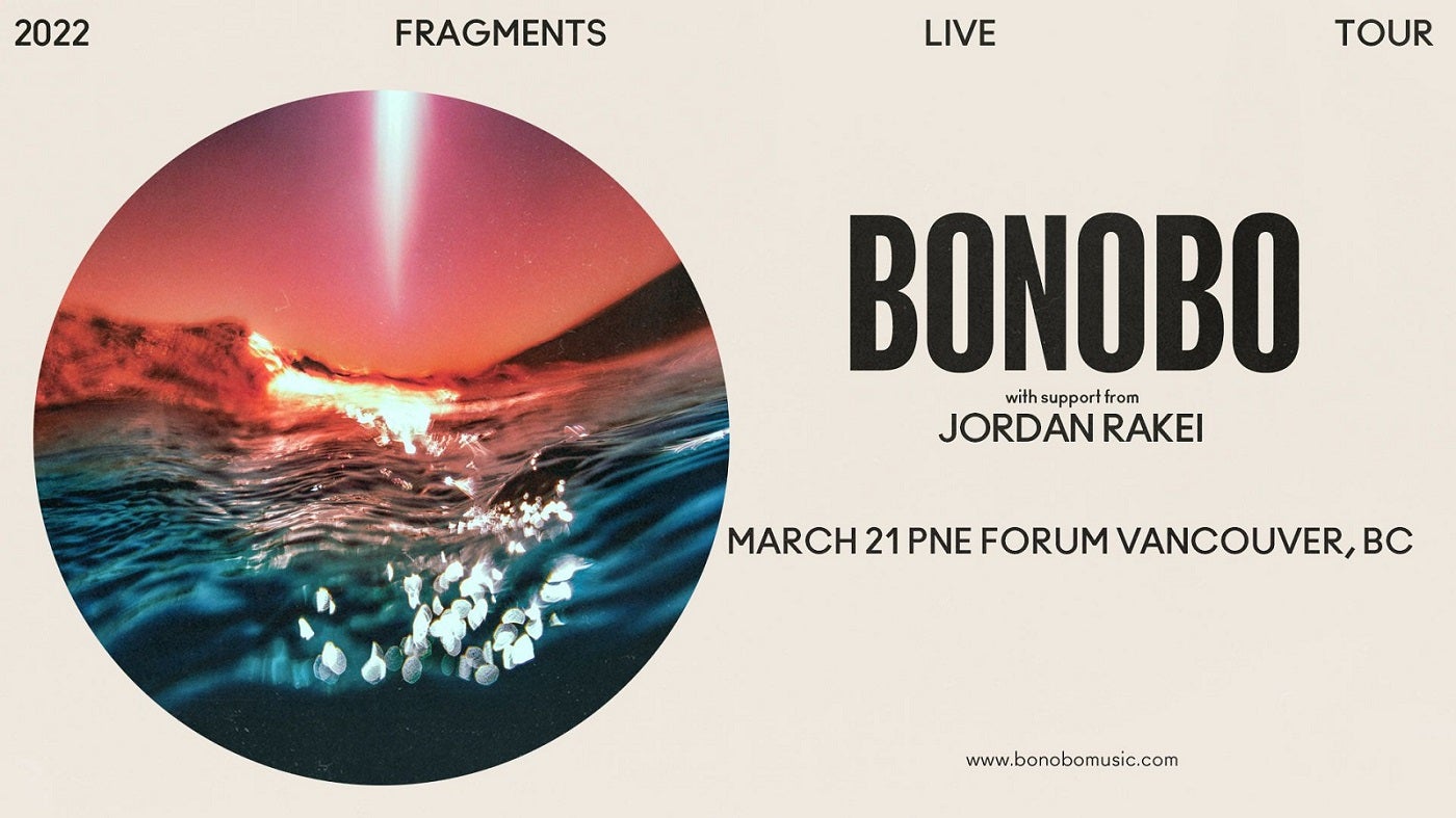 Bonobo with support Jordan Rakei