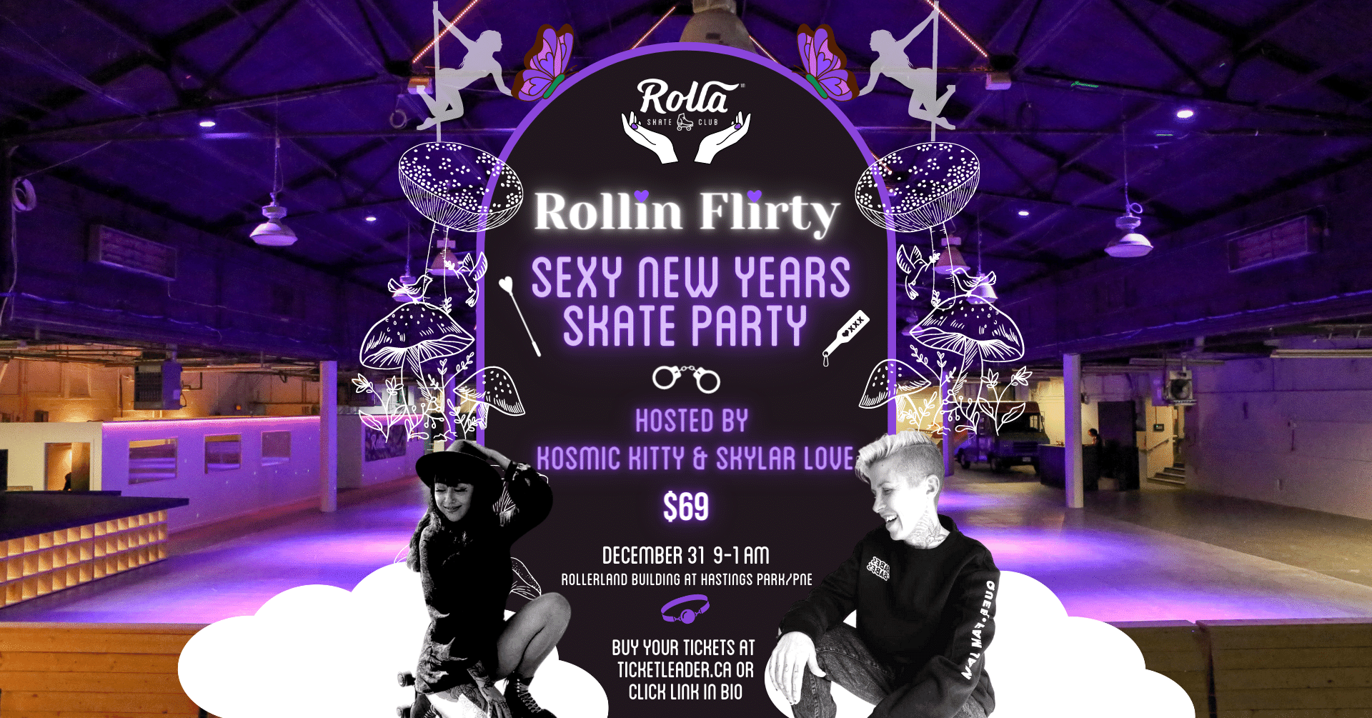 Rollin Flirty – Sexy New Year’s Skate Party 19+