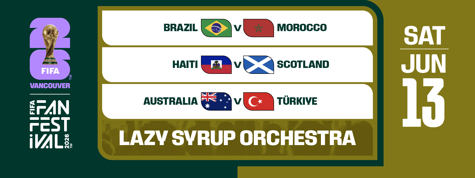 FIFA FAN FESTIVAL™ VANCOUVER | JUNE 13